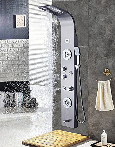 Best Shower Panels Reviews Ultimate Guide Oct 2018 Ello Allo Stainless Steel Shower Panel Tower System