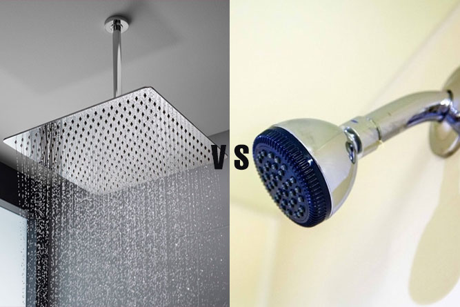 Rain Shower Head vs Regular